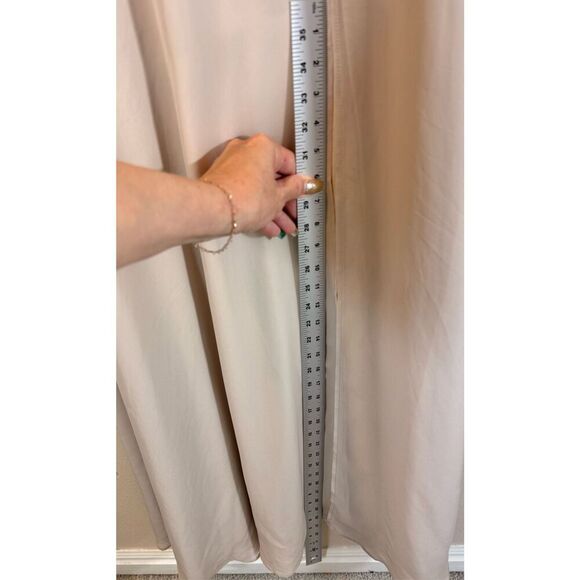 Birdy Grey Floor Length Formal Light Tan Maxi Dress With Pockets Women's Small - Picture 11 of 14